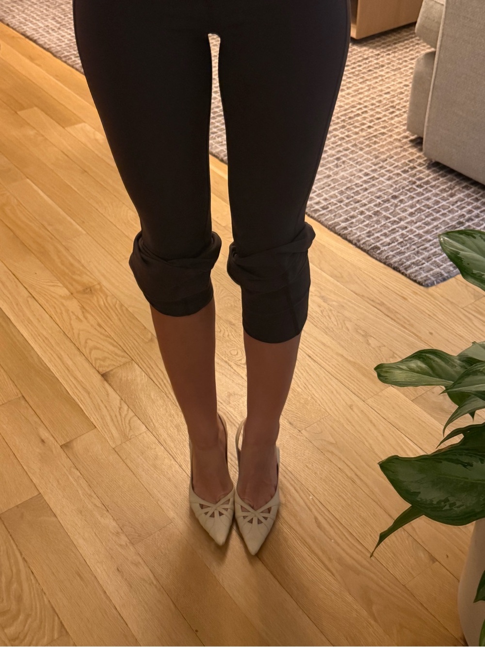 Jimmy Choo Cream Pointed Cutout Leather Heels
